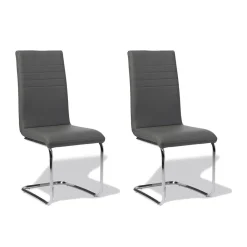 Chaise Doha gris anthracite x 2