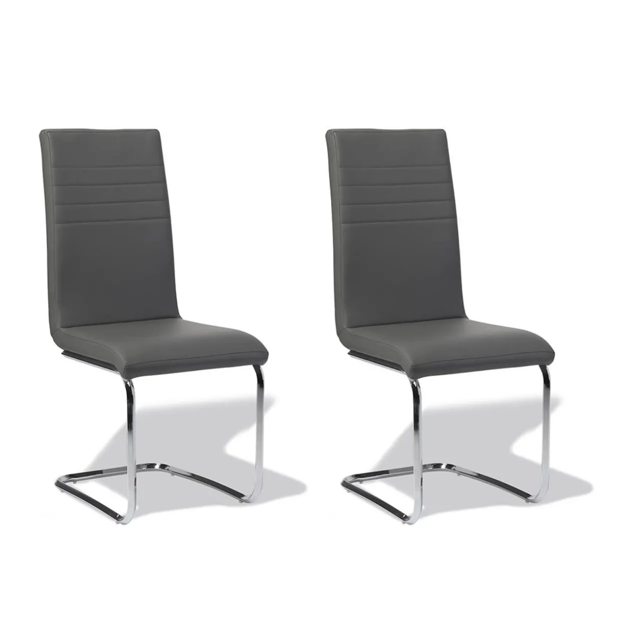 Chaise Doha gris anthracite x 2