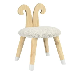 Chaise enfant avec dossier design bouquetin