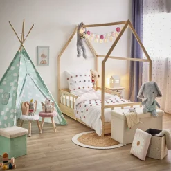 Chaise enfant avec dossier design lapin