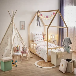 Chaise enfant avec dossier design lapin