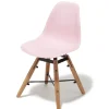 Chaise enfant Charlotte rose x2