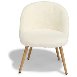 Chaise enfant Gaëlle poils courts écrus