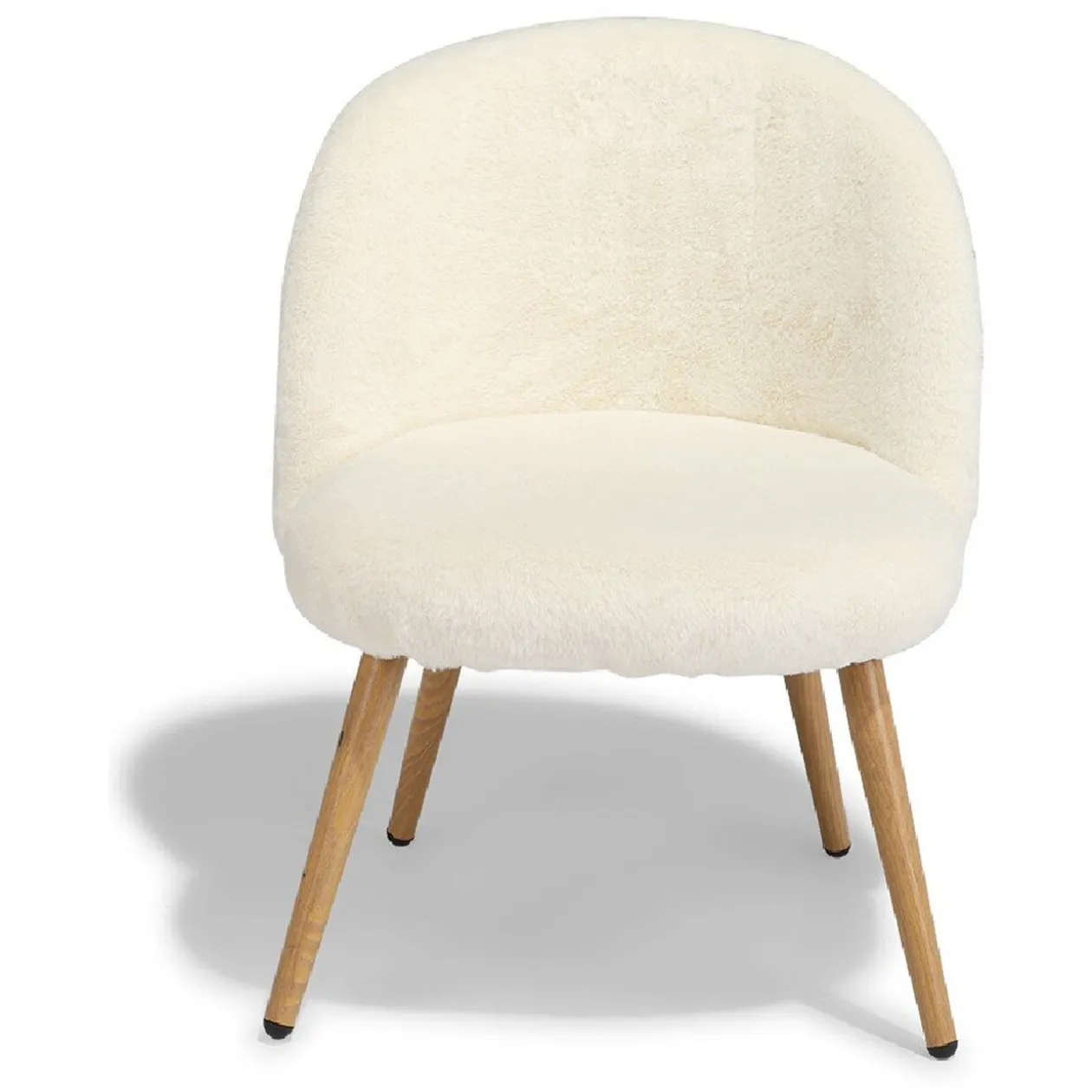 Chaise enfant Gaëlle poils courts écrus