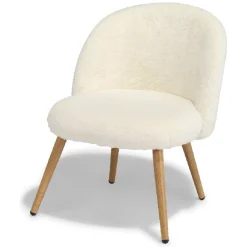 Chaise enfant Gaëlle poils courts écrus