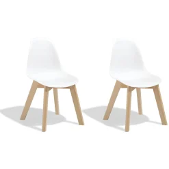 Chaise enfant Kiddoz blanche x 2