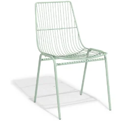 Chaise Eole vert d’eau x2