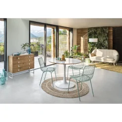 Chaise Eole vert d’eau x2