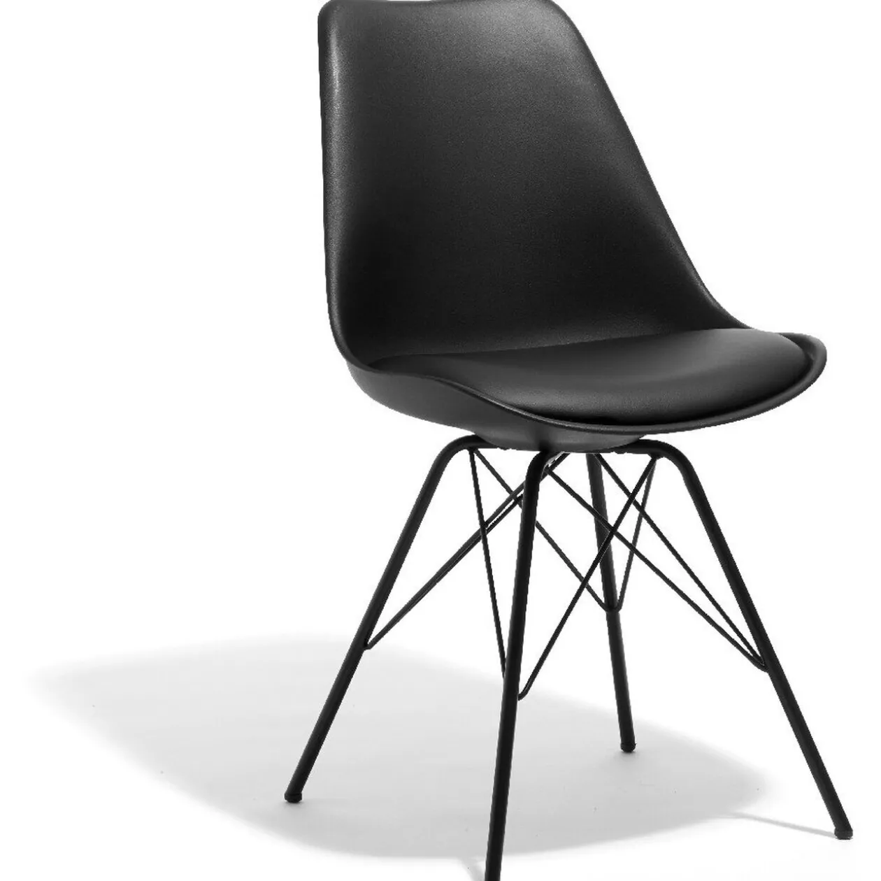 Chaise Franky noire x2