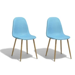 Chaise Gaby bleu ciel x 2