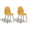 Chaise Gaby jaune moutarde x 2
