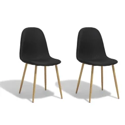 Chaise Gaby noire x 2