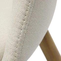 Chaise Gaëlle Blanc crème L.58 x P.54 x H.75 cm - Lot de 2