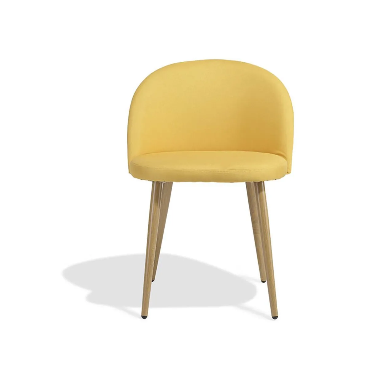 Chaise Gaëlle jaune moutarde x 2