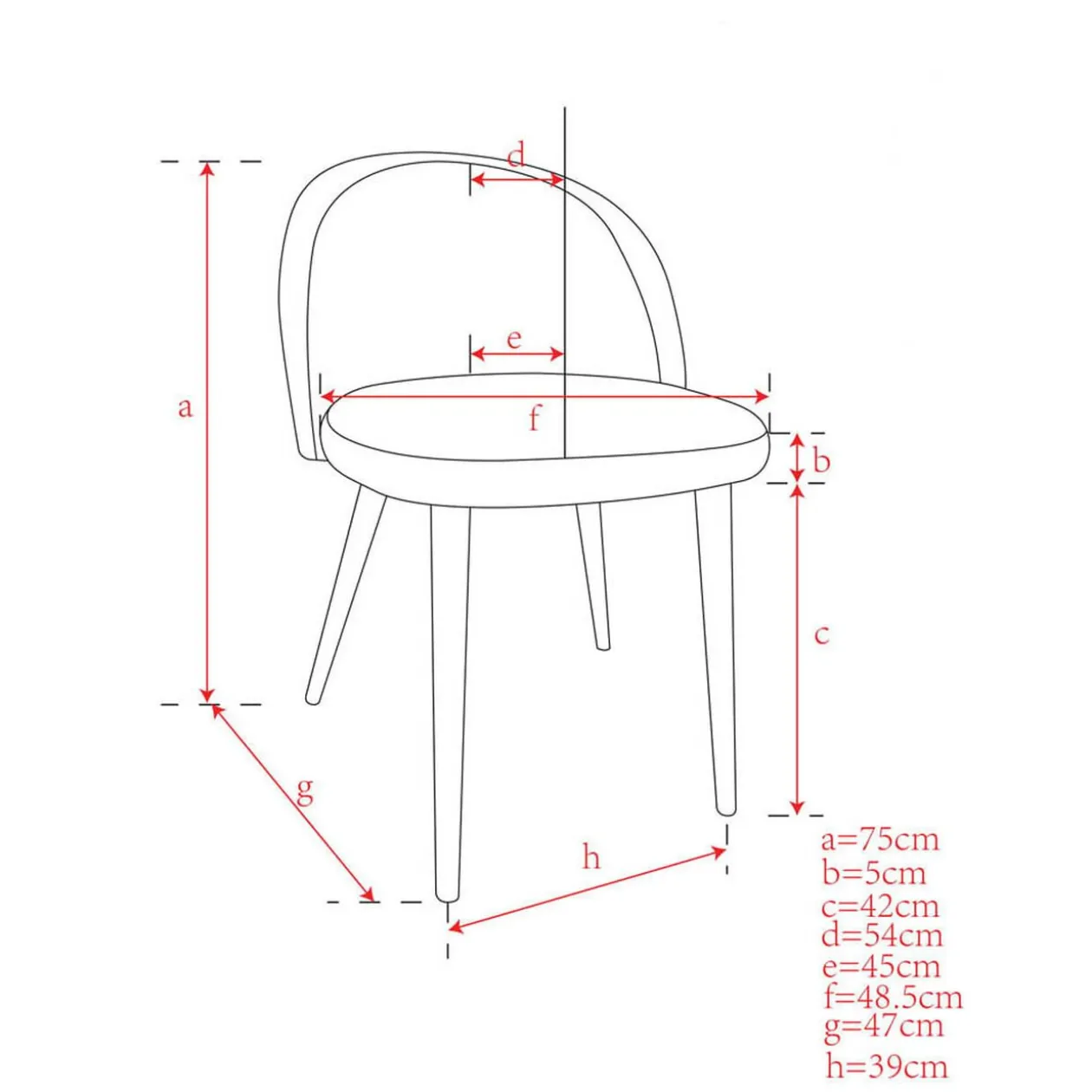Chaise Gaëlle jaune moutarde x 2