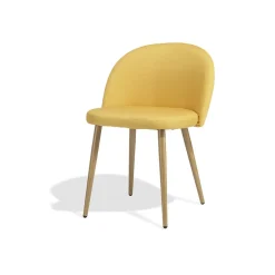 Chaise Gaëlle jaune moutarde x 2
