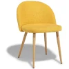 Chaise Gaëlle moutarde x2