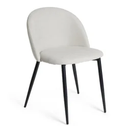 Chaise Gaëlle noir et gris L51xP55xH75cm