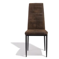 Chaise Jimmy marron x 2