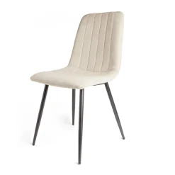 Chaise Joseph noir et gris L45xP54XH89cm