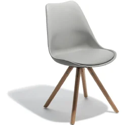 Chaise Kelly grise x2