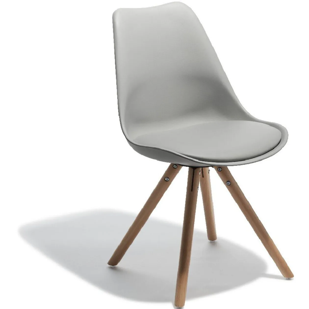 Chaise Kelly grise x2