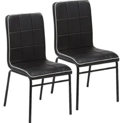 Chaise King noire x2