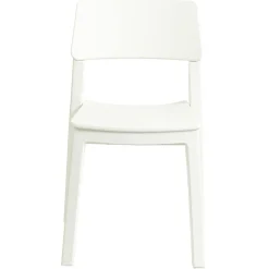 Chaise Luccia plastique blanc