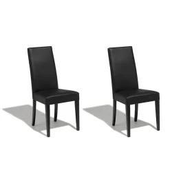 Chaise Lucy noire x 2