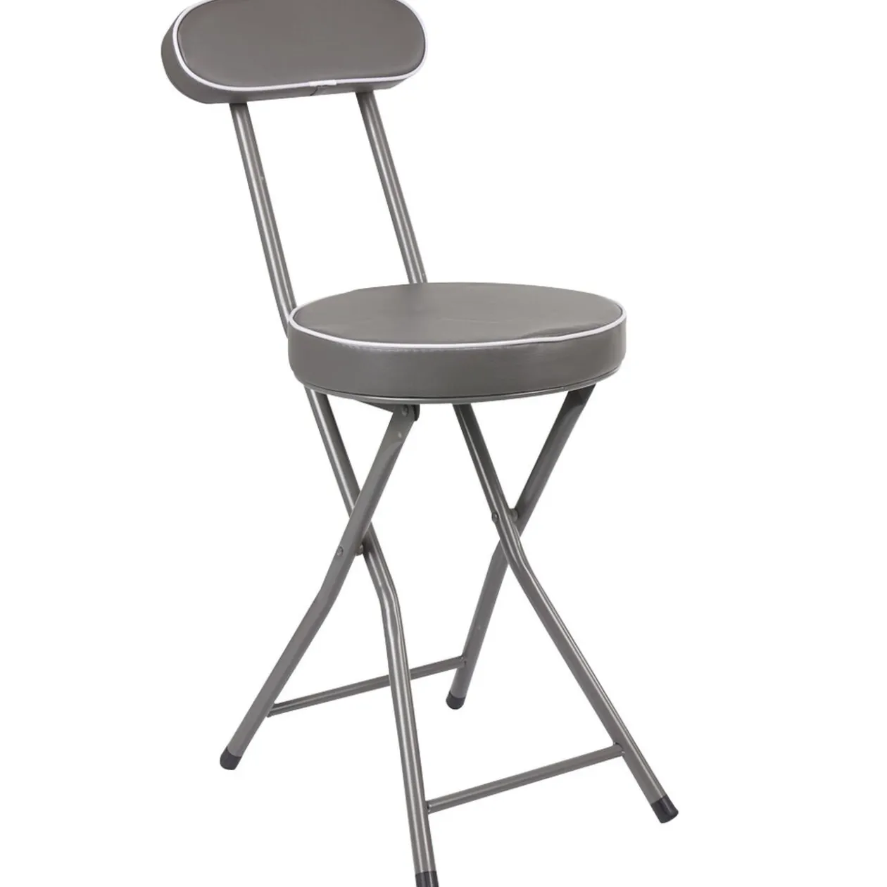 Chaise pliante Tony Gris anthracite Ø30 x H.74 cm