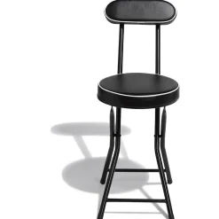 Chaise pliante Tony Noire Ø30 x H.74 cm