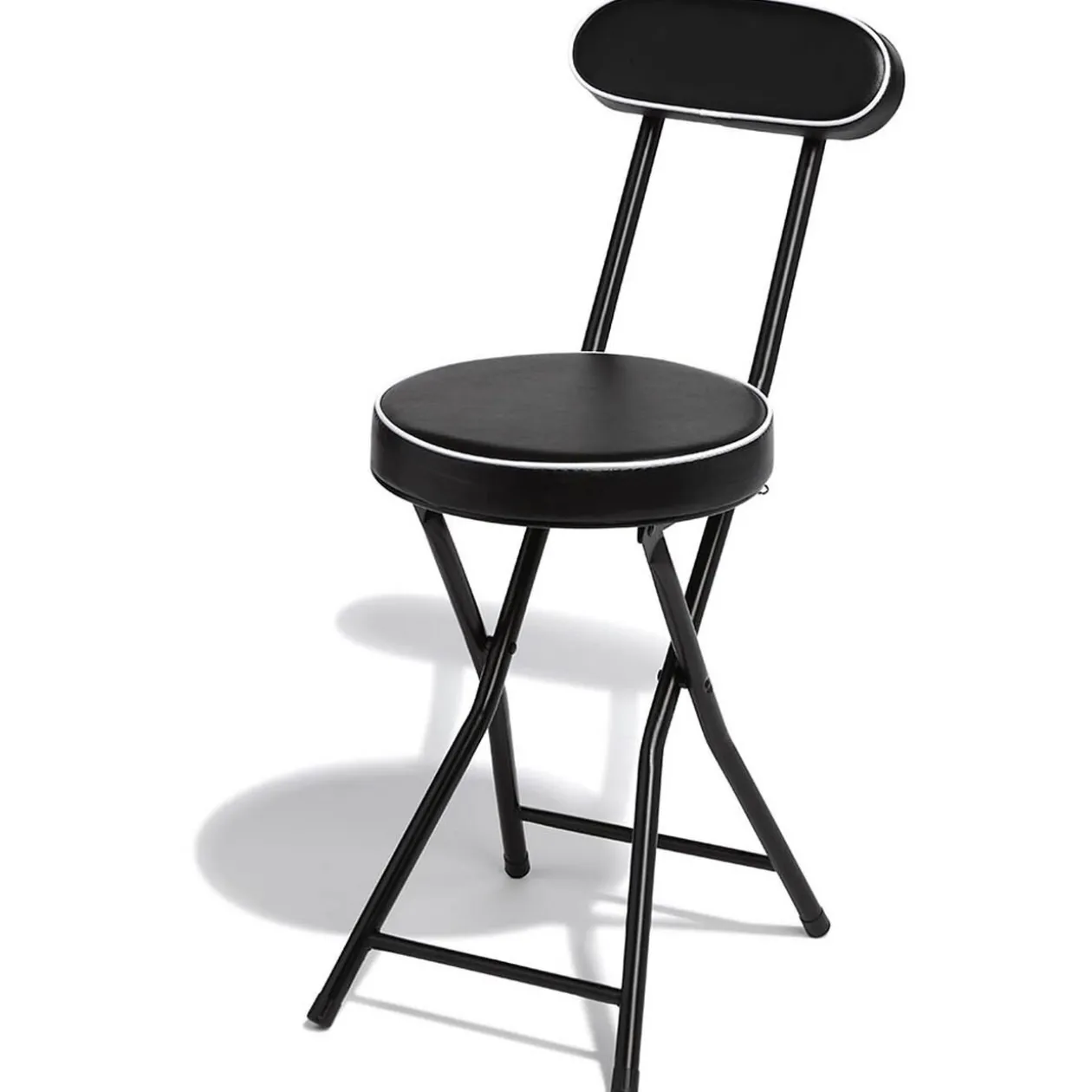 Chaise pliante Tony Noire Ø30 x H.74 cm