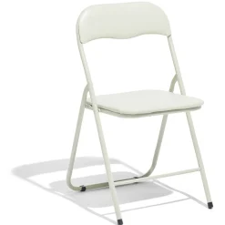 Chaise pliante Tracy métal vert de gris 44x45x79cm