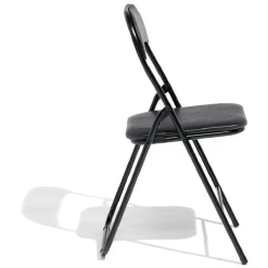 Chaise pliante Tracy métal noir 44x45x79cm