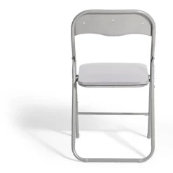 Chaise pliante Tracy métal gris foncé L49xP49xH79cm