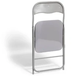 Chaise pliante Tracy métal gris foncé L49xP49xH79cm