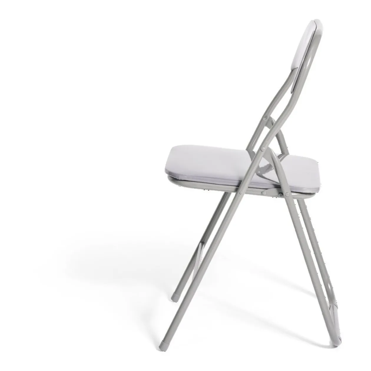 Chaise pliante Tracy métal gris foncé L49xP49xH79cm