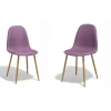Chaise scandinave Gaby design rose x2