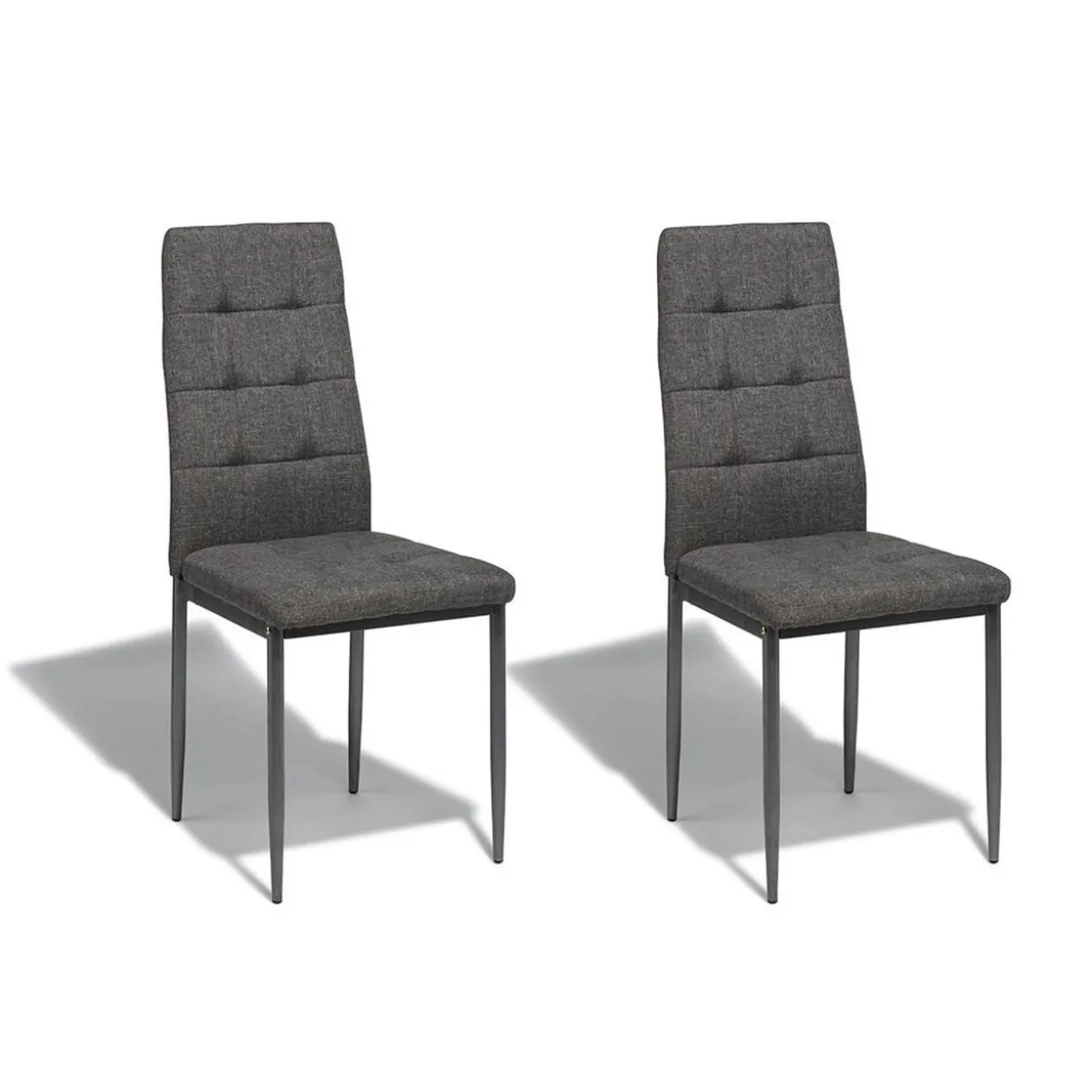 Chaise Zoé gris clair x 2