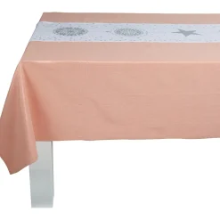 Chemin de table blanc et argenté