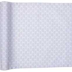 Chemin de table blanc et argenté