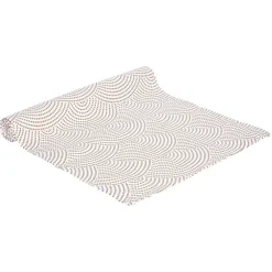 Chemin de table blanc et doré