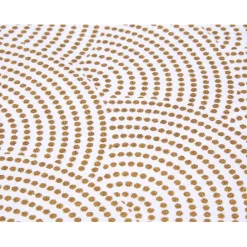 Chemin de table blanc et doré