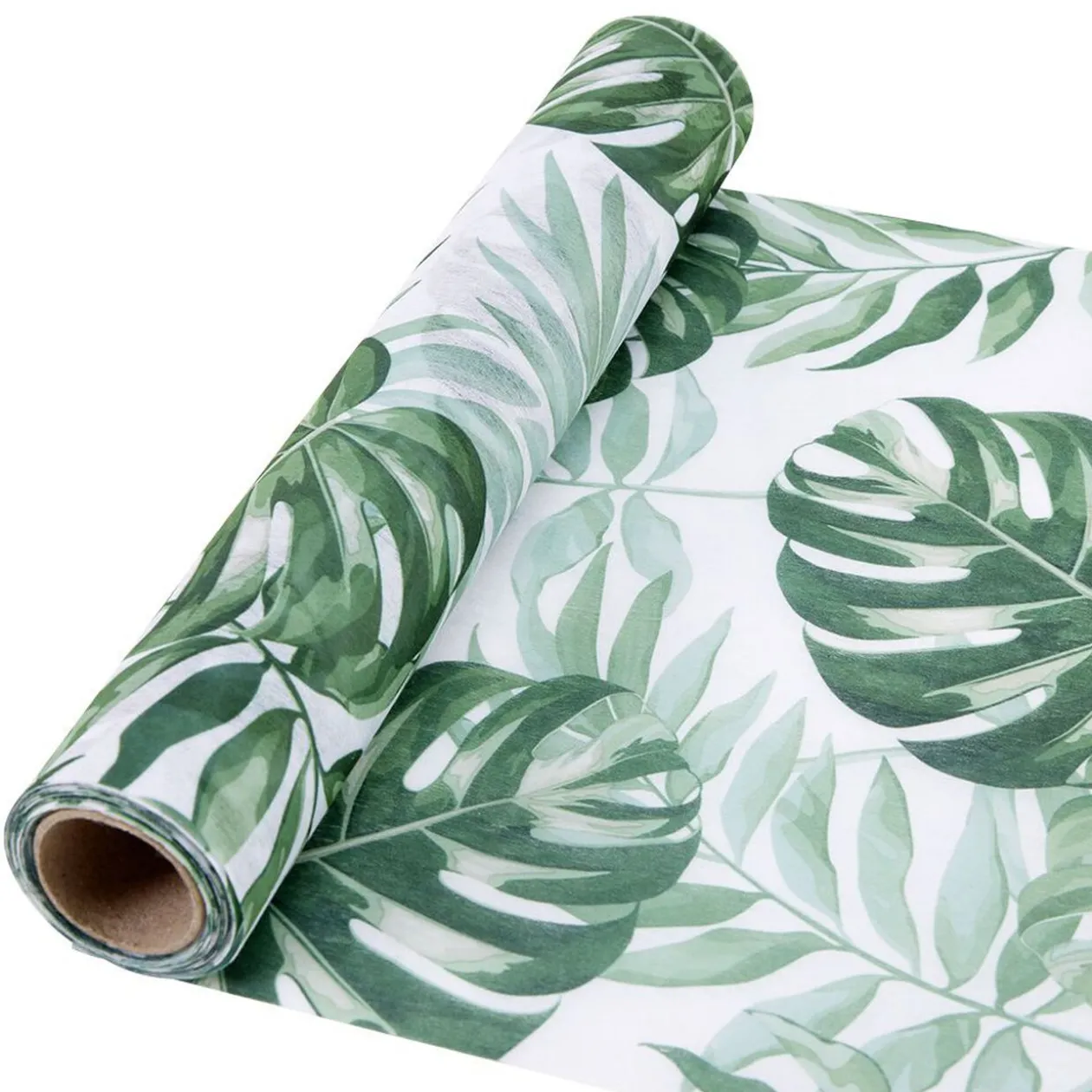 Chemin de table décor feuillage 28x400 cm