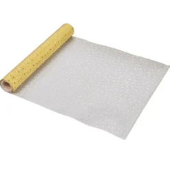 Chemin de table doré motif étoiles