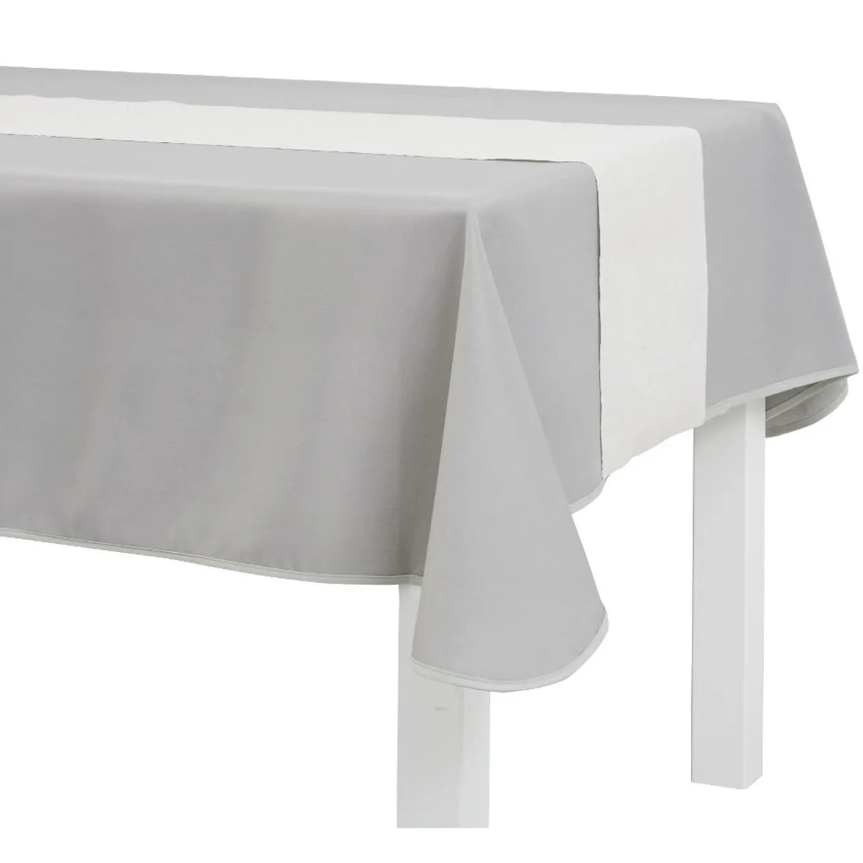 Chemin de table en polyester beige