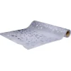 Chemin de table en tissu argenté