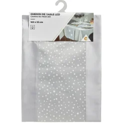 Chemin de table led à motif