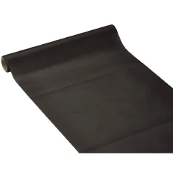 Chemin de table noir effet tissu papier voie sèche 4,8 m