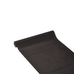 Chemin de table noir effet tissu papier voie sèche 4,8 m